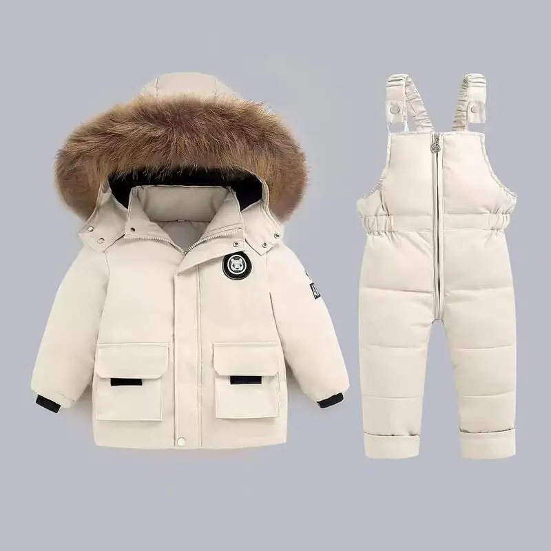 Boys & Girls Winter Ski Suit! Thickened Warm + Windproof Cold-Resistant – Jacket + Overalls |             Fits Small-Medium Youngsters Outdoor Skiing Girls' Performance Skirt  Windbreaker outfits Pattern Toddler Set ripped jeans Print Girls' Shorts Set su