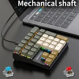 Apayado Original K33 Mini Numeric Keyboard, Numeric Keypad, 33 Keys Axis RGB Backlit Pbt Keycaps, Financial Accounting Finance Specialized