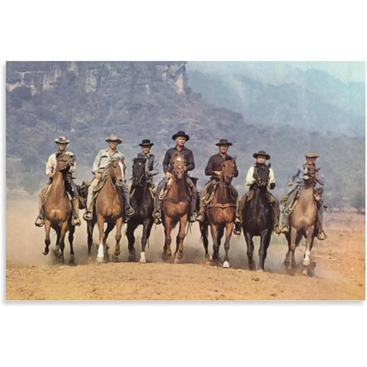 The Magnificent Seven Movie Poster (5) Canvas Art Poster And Wall Art Picture Print Modern Family Bedroom Decor Posters