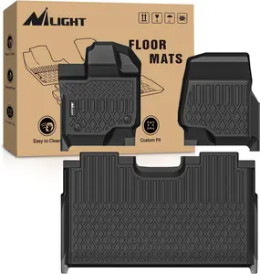 Nilight TPE Floor Mats for Ford F-150 F150 Lightning SuperCrew Cab(Bucket Seats) 2015 2016 2017 2018 2019 2020 2021 2022 2023 2024,All Weather Custom Fit Heavy Duty Floor Liners Protector Car Interior Accessories dealsforyoudays