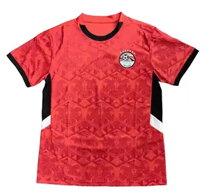 24-25 Egypt Home Football Jersey S-4XL Unisex Fan Version Ready Stock Breathable High quality Cheap
