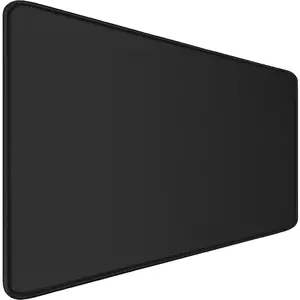 Pad Gaming,  Mousepad with Stitched Edges,  Microfiber Cloth Surface,  Non-Slip Base Keyboard Big Desk Mat for  Office Gaming, 31.5 x 11.8 in, Black