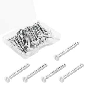Wall Plate Screws, White Outlet Screws 6-32 Thread Wall Plate Outlet Screws，Light Electrical Cover Panel Switch Plate Screws