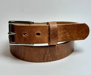 OLD WORLD HARNESS LEATHER BELT – AMISH MADE HEAVY DUTY BELT (LIFETIME WARRANTY)