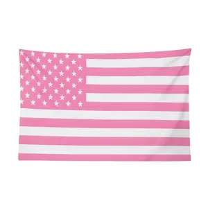 Pink USA Flag Iconic Moment Wall Flag - Celebrate Sports History with Teamwork Excellence and Collaboration Tribute Decor Tapestry Bedroom Dorm Wall AthleteFlags Athlete Flags
