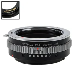 Fotodiox Pro Lens Mount Adapter Compatible with Alpha A-Mount (and Minolta AF) DSLR Lens to Canon EOS (EF/EF-S) Mount DSLR Camera Body - with Aperture Control and Gen10 Focus Confirmation Chip