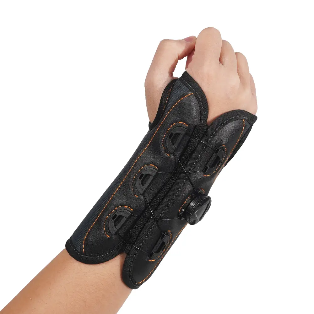 Carpal Tunnel Wrist Brace AULEXMED [DealsForYouDays], Adjustable Knob Wrist Support with Thumb Stabilizer, Fingerless Design for Fitness, Weightlifting & Daily Wear