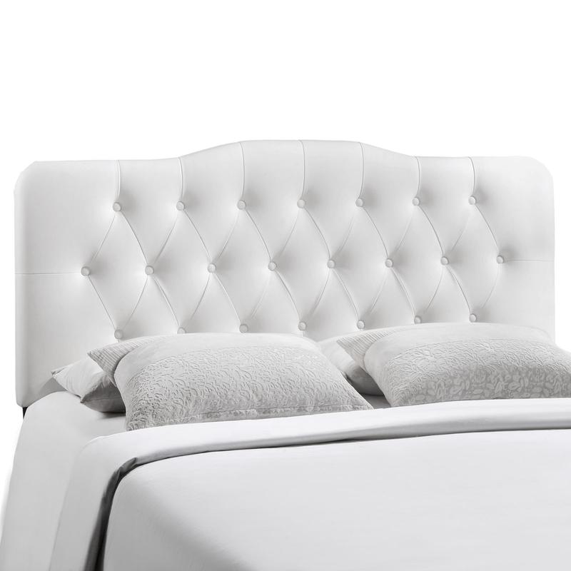 Modway Annabel Full Upholstered Vinyl Headboard in White