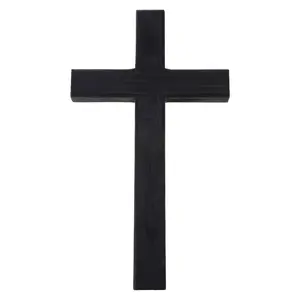 Solid Wooden for Cross Christ Ornaments Wall Hanging Table Home Altar Chapel Church Decor Christian Gift 11 Inch