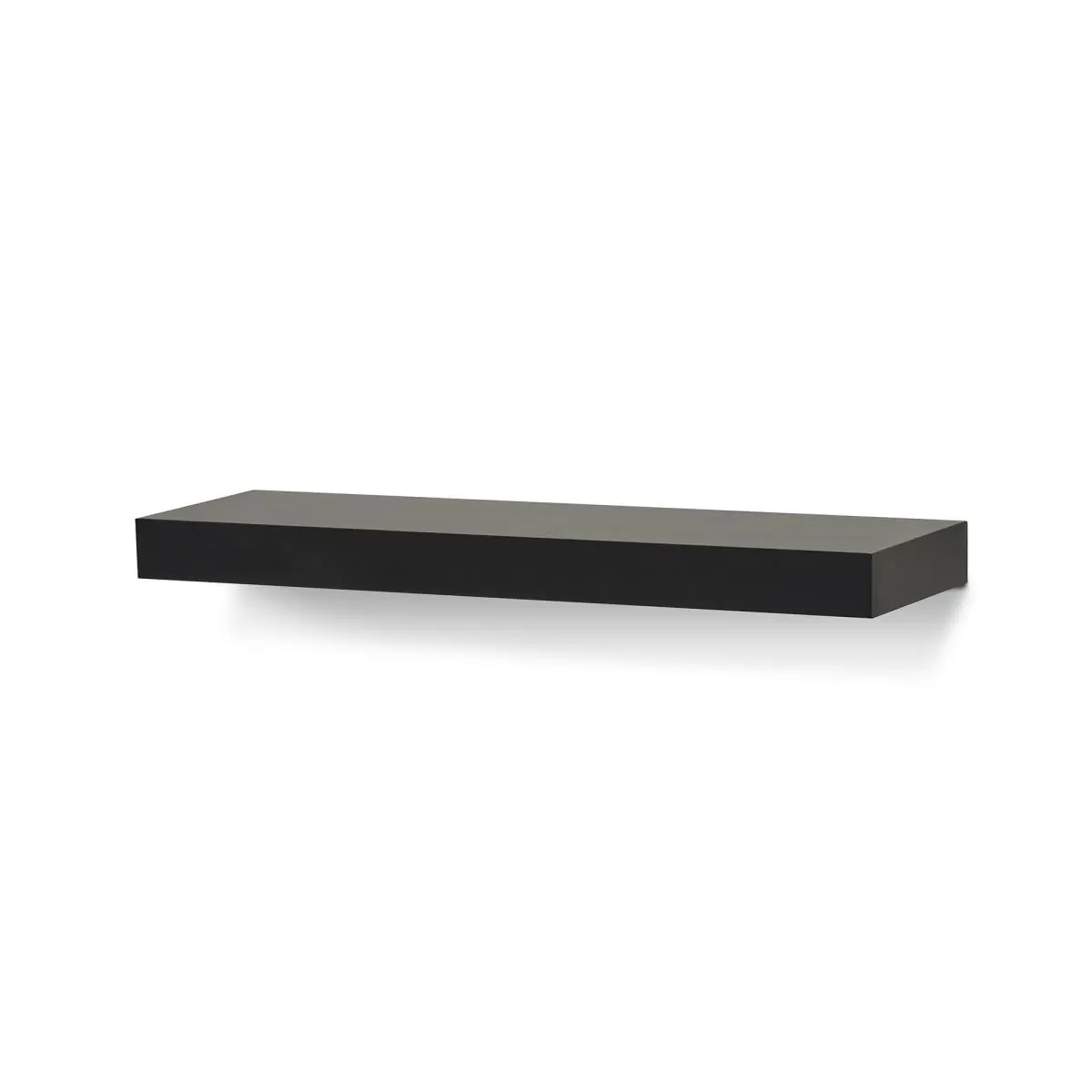 212 MAIN Modern Clean 20 in. Mini Avalon Floating Wall Shelf Unit - MDF Kit with Hidden Brackets, Wall-Mount Compatible, Easy Installation, Black Shelves for Decor