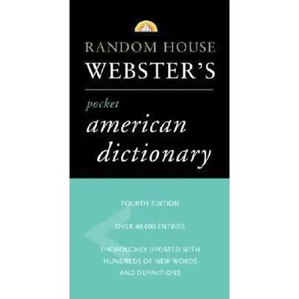 Used Random House Webster's Pocket American Dictionary (4th Edition, Pocket Reference Guides) - Paperback, English, Durable Vinyl Cover, Hundreds of New Words & Definitions, Suitable for All Ages, Compatible with Purse & Backpack