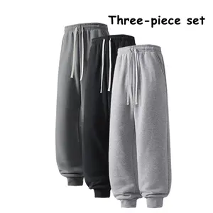 Men’s 3-Pack Athletic Joggers – Loose Fit Sweatpants for Gym & Running