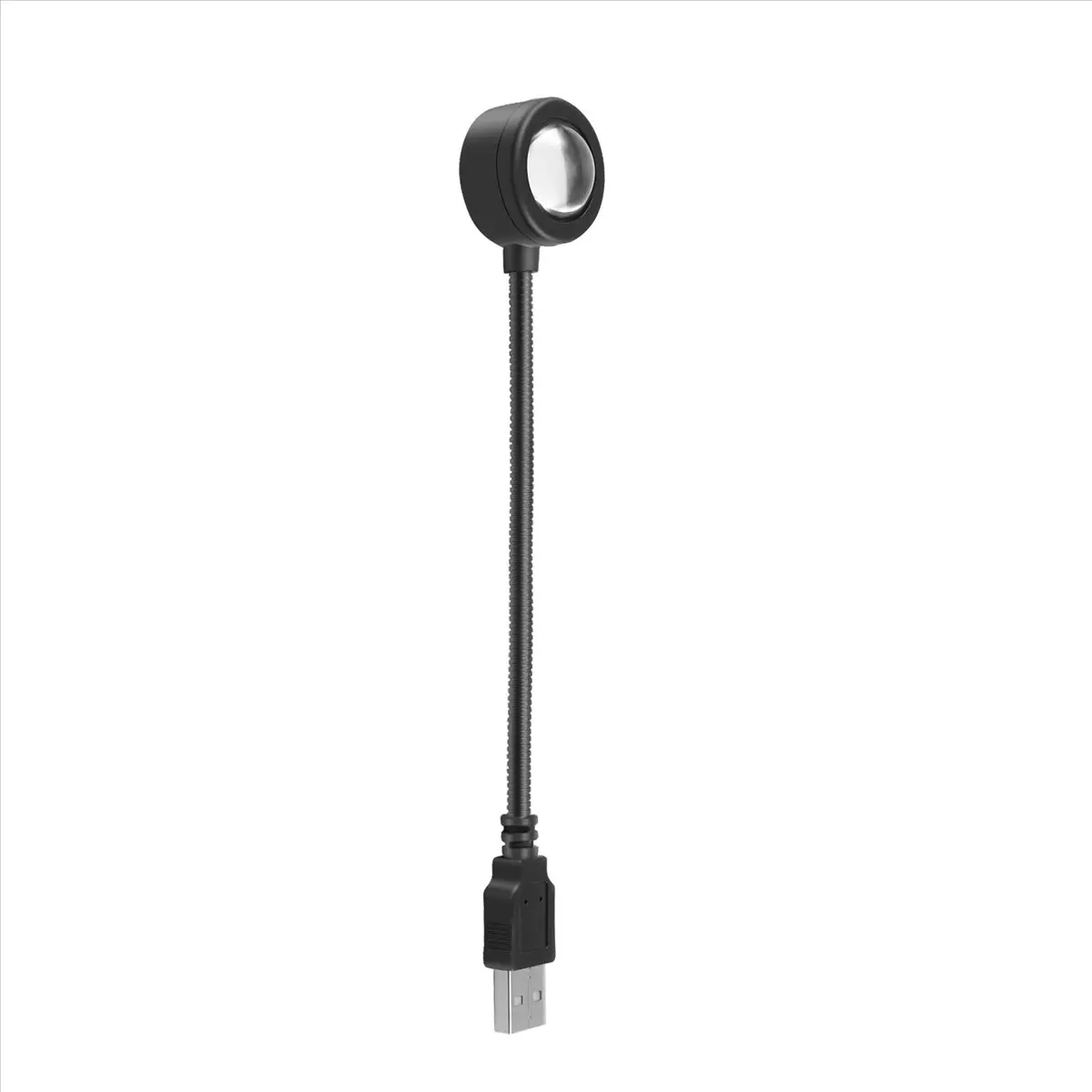 LED USB Sunset Lamp Projector - USB Powered Light, Indoor Night Light, Portable Mood Accessory for Bedroom, Compatible with Power Banks & Desktop Computers
