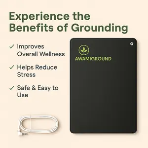 Awamiground Grounding Mat for Wellness & Sleep Energy - Improves Overall Wellness & Reduces Stress - Safe Easy to Use - Essential for Sleep Energy Exploration exercise mat