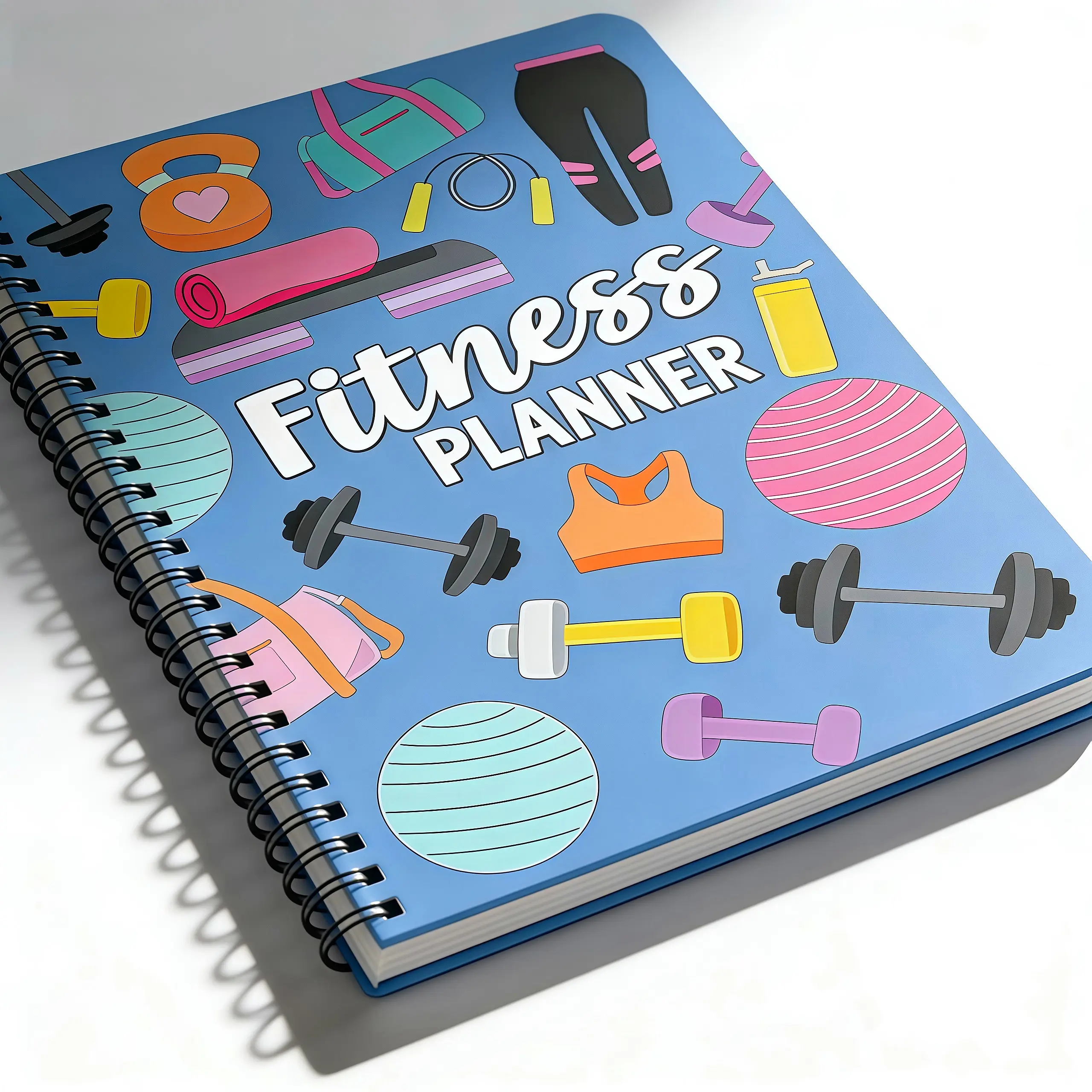 Women's Undated Organized Workout Journal - Office Stationery Journaling Supplies (182 Pages) with Daily Exercise Log, Weight Tracking, Meal Logs, Motivational Tool for Women Users’ Lifestyle & Nutrition Progress