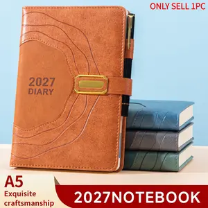 Four Color Options 2027 Daily Planner, A5 400 Pages Durable Hard Cover, 365 Days To-Do List, Perfect Gift for Teens, Task Organizer, Time Management Notebook