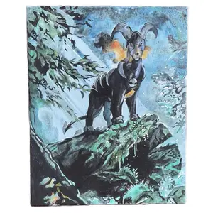 Houndoom Painting - Original Artwork in High-Quality Material