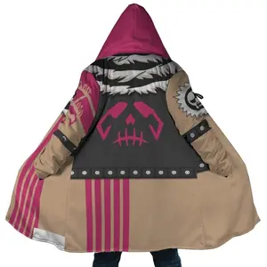 Charlotte Katakuri Pirate Dream Cloak Coat, Anime Pirate Men's Women's Hooded coat, Fleece Jackets Coats, Gift For Men And Women