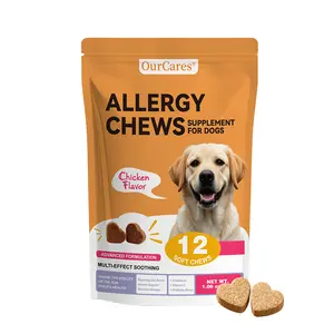 OURCARES Allergy & Immune Bites, 12 Soft Chews Treats forDogs' Gut & Immune Health