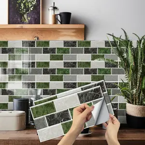 Faux Brick Peel and Stick Tiles 15x30cm, Waterproof Oilproof Wall Decor, Apartment Friendly, No Damage, Universal Use, Flat Sticker Type