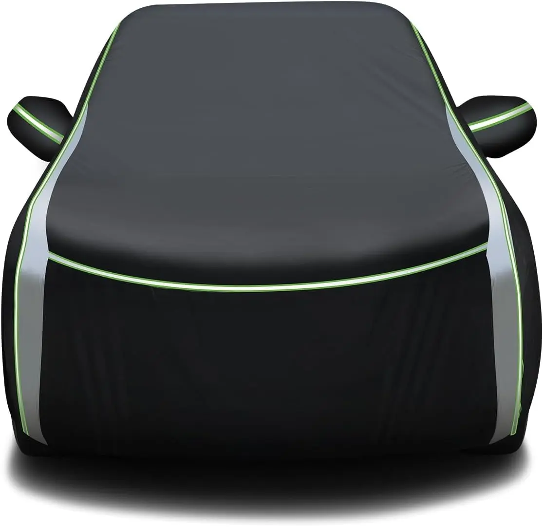 KUST 420D Oxford Fabric 100% Waterproof UV Resistant Car Cover for Toyota RAV4 1994-2026 & Honda CR-V 1997-2026 SUV, with Zipper, Reflective Safety Strips, Buckle Fixing, UV Shield, Sun Protection, Car Exterior Accessory