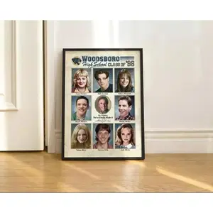 Scream Woodsboro High School Yearbook Ghostface Scream Poster