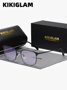 Unisex Fashion Casual Full-frame Glasses, Anti-blue Light Glasses, Plano Lenses Eyeglasses for Work, Daily Clothing Decor, Perfect for Student Daily Use, High Quality Eyeglasses