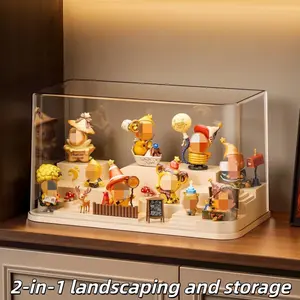 Clear Dust-Proof Blind Box Display Case, Tiered Storage Organizer for Pop Mart & Labubu Figures, Build Your Dream Collection Corner!
