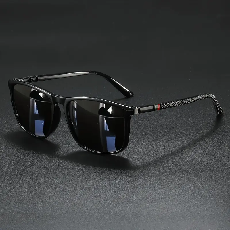 Vintage Square Frame Plastic Sunglasses, Square Framed Sunglasses, Unisex Fashion Eyewear, Stylish Design, Perfect for Street Style, Parties, Driving & Beach Outings, Street Style Shades