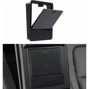 Key-type armrest hidden storage box - Extra storage space accessory - Suitable for the center console storage box of Tesla Model 3 and Model Y - Tesla accessory - Car Armrest Box (not applicable to the new Model 3/Y)