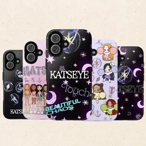 Katseye K-pop Girl Group Phone Case, Chaos Tour Compatible with iPhone 17, 16, 15, 14, 13, 12, 11, X & Galaxy