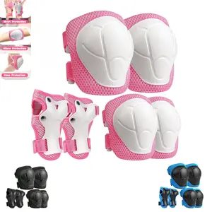 Kids Protective Gear Set, Knee & Elbow Pads with Wrist Guards for Ages 3-8, kids knee and elbow pads, kids bike pads, skateboard pads for kids, scooter protective gear