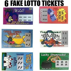 6-Pack Fake Winning Scratch-Off Lottery Tickets – The Ultimate Gag Prank! 💰😂