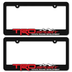 2026 Black Sport-Style License Plate Frame – Durable ABS Plastic Universal Fit for Most SUVs & Trucks| Aggressive Off-Road Look Vehicle Accessory for Car Customization & Daily Driver