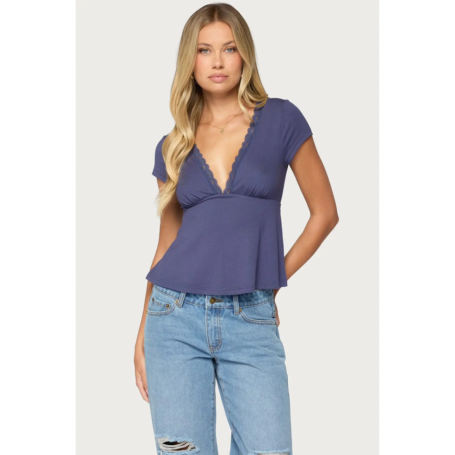 Palermo Lacey Babydoll Top