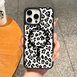 Premium Magnetic Case for iPhone11/12/13/14/15/16/17/promax Black leopard print MagSafe Ready,Anti-Fall,Ultra-Thin Design|Perfect for Everyday Use
