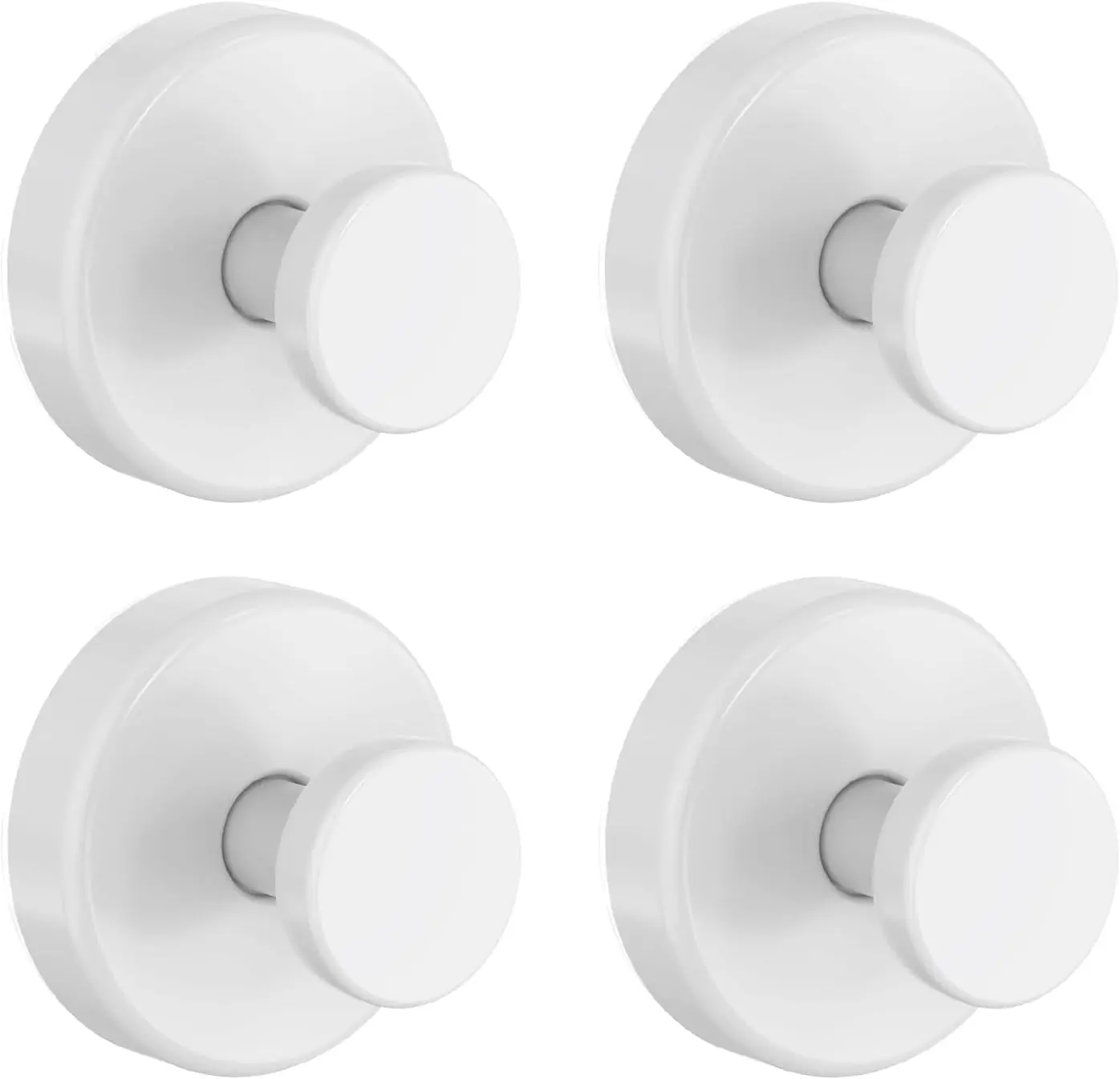 No-Drill Suction Cup Towel Hooks 4-Pack, Strong Load-Bearing Non-Slip Towel Rack, Universal Hooks for Glass and Tile Walls, Storage Hanger for Bathroom, Kitchen, Bedroom