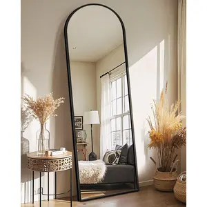 Arched Mirror Full Length,Standing Mirror Full ,Large Floor with Stand for Wall Entryway Door Bedroom Bathroom Living Room