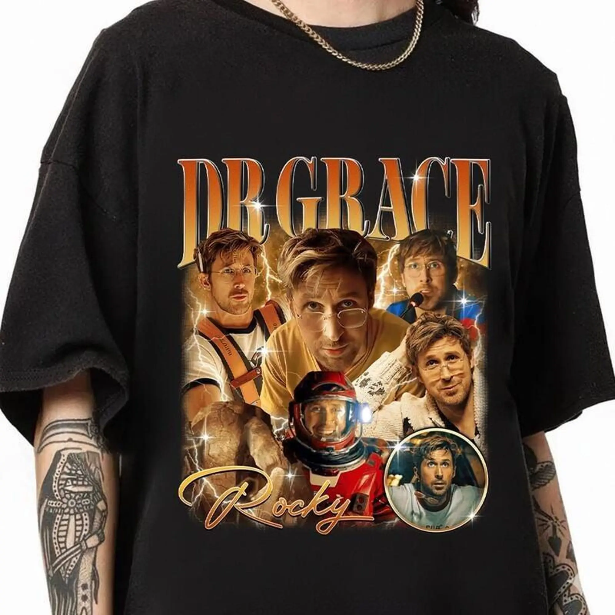 [SALE UP TO 50%] Comfort Colors Dr Grace Rocky Bootleg T-Shirt, Project Hail Mary Vintage Sci Fi Graphic Tee