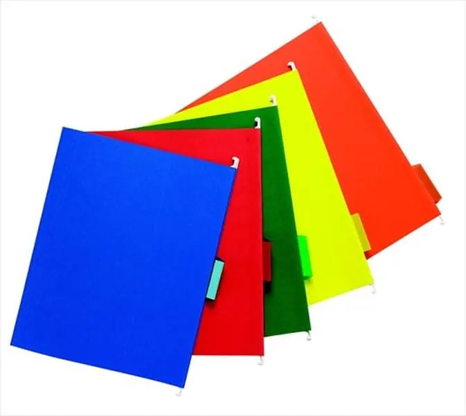 School Smart 085113 Mediumweight Manila Stock Letter Hanging File Folder - Orange, 0.2 Cut, 1/5 Cut, 10% Post-Consumer Fiber, Coated Hangers, Lighter Interior - Pack of 25, Prevent Misfiles