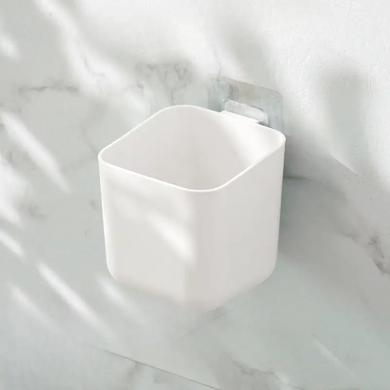 1pc, Desktop Storage Box, Desktop Storage Artifact, Hanging Student Stationery Box, Pen Holder Hanging Basket Sticky Wall-mounted Pen Box, Wall-mounted Storage Rack, Storage Box
