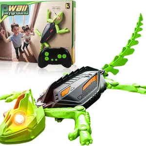 Wall Climbing Gecko RC Toy for Kids USB Rechargeable Remote Control with LED Eyes Lizard Wall Climbing Toy for Floor and Wall Gift For Kids Christmas