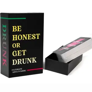 Be Honest or Get Drunk Adult Drinking Game Card Party Activity Supplies, Fun Leisure Gathering Games, Perfect for Social Events