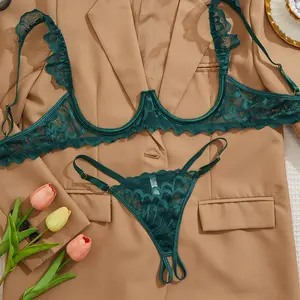 Two-piece Lingerie Set That Can Be Easily Removed Features Lace Trim, is Very Comfortable, and Makes a Gift for Women, Suitable for Everyday Wear or Dates