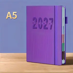 2027 New Calendar Log, Self-Discipline Check-In, Time Management, Daily Page, 365-Day Plan, Office Use, 400 Pages, Schedule Organizer