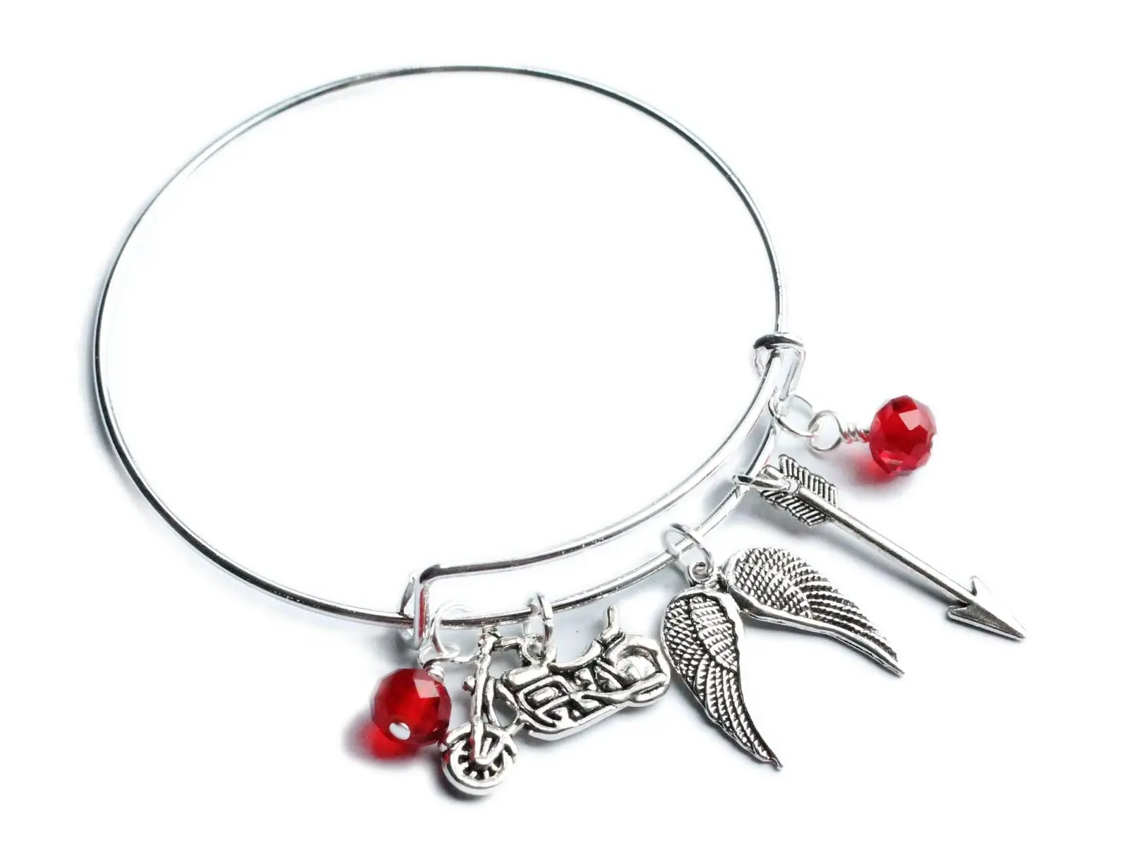 Daryl Dixon The Walking Dead Bangle Charm Bracelet