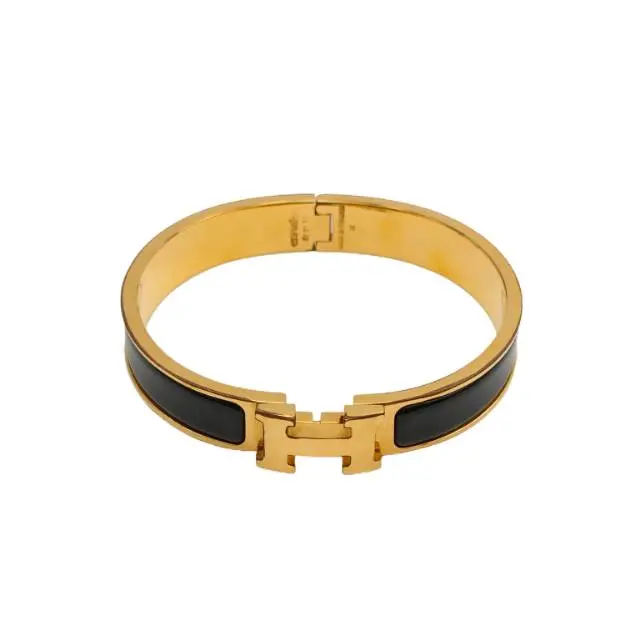 Pre-owned Clic H Enamel H Buckle Bracelet Narrow VersionP236172702