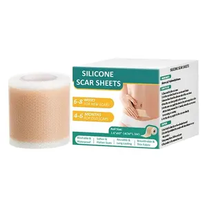 Silicone Scar Tape Medical Grade Silicone Scar Sheets | 1.6"x 60" Roll | Reusable Scar Tape Works On Old & New Scar Effective Treatment for Surgical Scars C-Section, Acne, Burns & Keloids All Skin Types