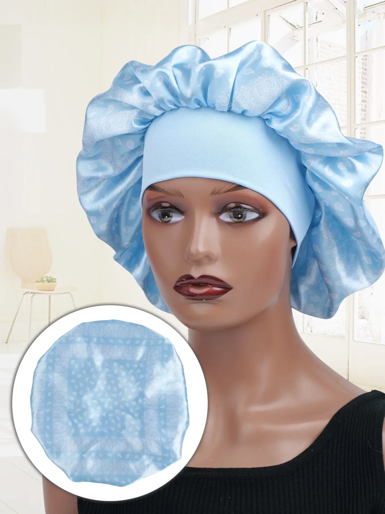 Comfortable Walnut Flower Sleep Cap, Sleep Bonnets, Unisex Hair Protection Hat, Reusable Washable Travel Family Use, Perfect Holiday Gift