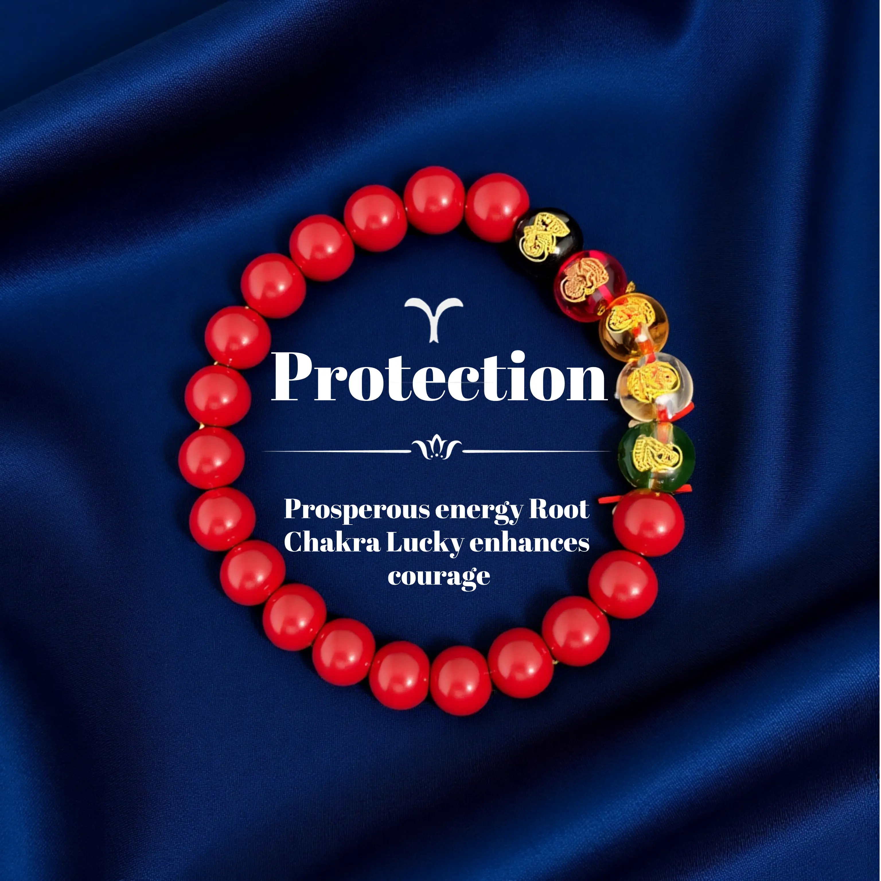 Unisex Red Bead Zodiac Bracelet - Enthusiastic, Brave Bracelet and Bangles, Suitable for Leo & Sagittarius and The People Seeking for Versatility, Luck & Courage